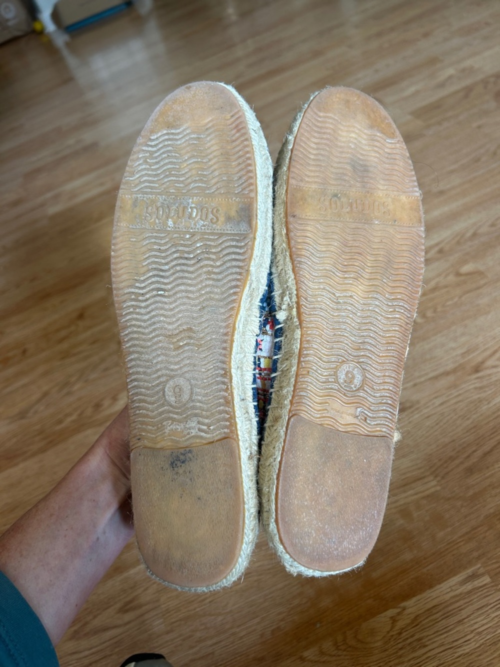 Soludos Woven Multicolor Espadrille Slip-On Shoes Size 9 - Picture 6 of 6